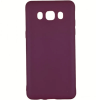Матовый силиконовый TPU чехол для Samsung J510F Galaxy J5 (2016) – Бордовый