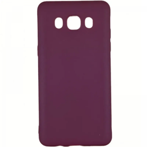 Матовый силиконовый TPU чехол для Samsung J510F Galaxy J5 (2016) – Бордовый