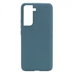 Матовый силиконовый TPU чехол на Samsung Galaxy S21 FE – Синий / Powder Blue