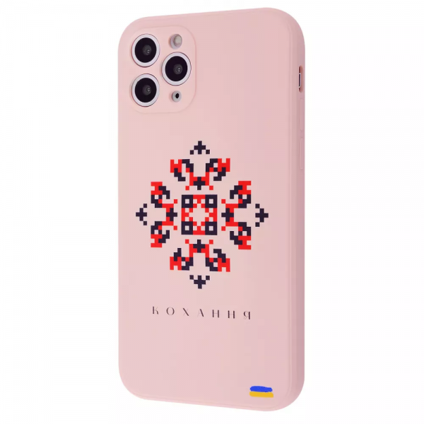 Чехол патриотический WAVE Ukraine Edition Case с микрофиброй для iPhone 11 Pro – Love