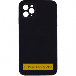 Чехол Silicone Case Lakshmi Square Full Camera для Apple iPhone 13 Pro – Черный / Black