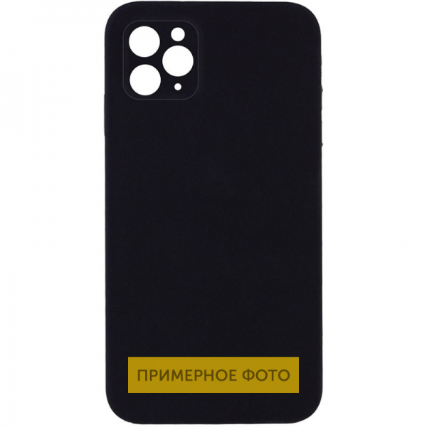 Чехол Silicone Case Lakshmi Square Full Camera для Apple iPhone 12 Pro Max – Черный / Black