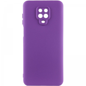 Чехол Silicone Cover Lakshmi Full Camera (A) для Xiaomi Redmi Note 9 Pro / 9s – Фиолетовый / Purple