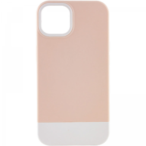 Чехол TPU+PC Bichromatic для Apple iPhone 11 – Grey-beige / White