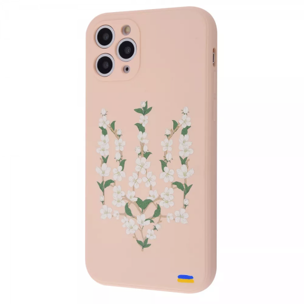 Чехол патриотический WAVE Ukraine Edition Case с микрофиброй для iPhone 11 Pro – Flower trident