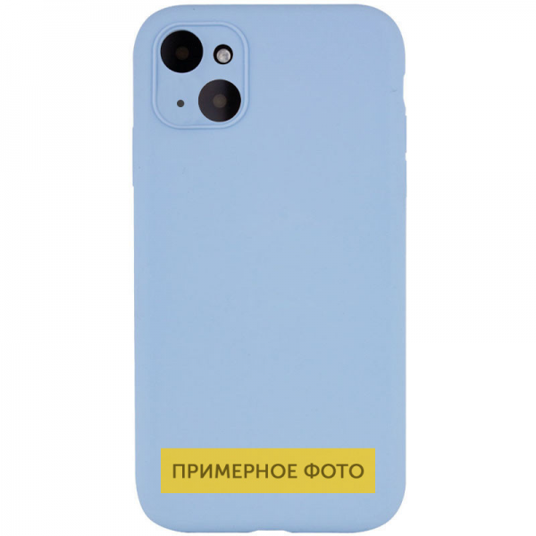 Чохол Silicone Lakshmi Full Camera для Apple iPhone 13 Pro Блакитний / Mist blue