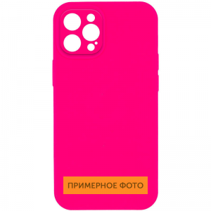 Чехол Silicone Case Lakshmi Square Full Camera для Apple iPhone 13 Pro Max – Розовый / Barbie pink