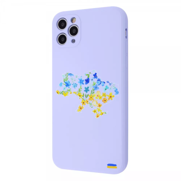 Чехол патриотический WAVE Ukraine Edition Case с микрофиброй для iPhone 11 Pro – Ukraine map