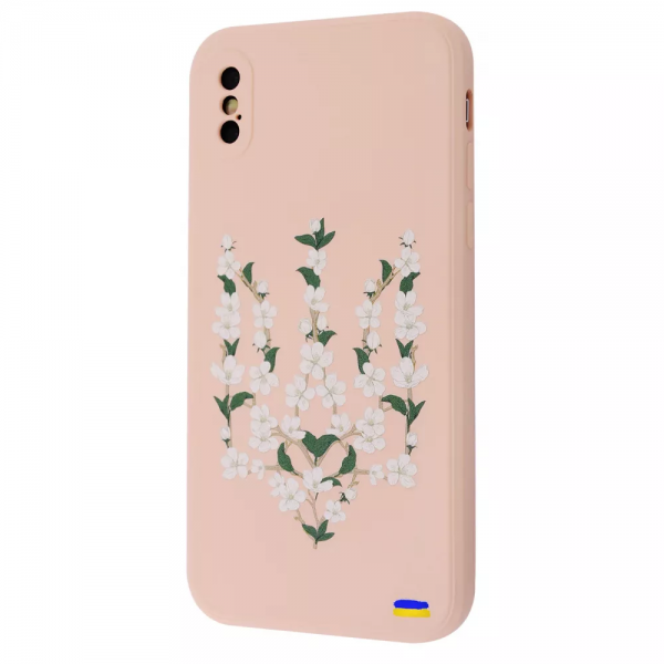 Чохол патріотичний WAVE Ukraine для Iphone XS Max Flower trident