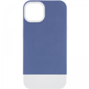 Чехол TPU+PC Bichromatic для Apple iPhone 11 – Blue / White
