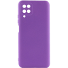 Чехол Silicone Cover Lakshmi Full Camera (A) для Samsung Galaxy A12 / M12  – Фиолетовый / Purple