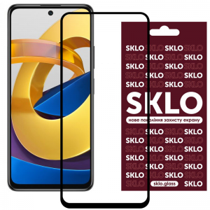 Защитное стекло 3D / 5D Premium SKLO Full Glue на весь экран для Xiaomi Redmi Note 11 5G / Poco M4 Pro 5G / Poco F4 – Black