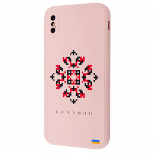Чехол патриотический WAVE Ukraine Edition Case с микрофиброй для Iphone XS Max – Love