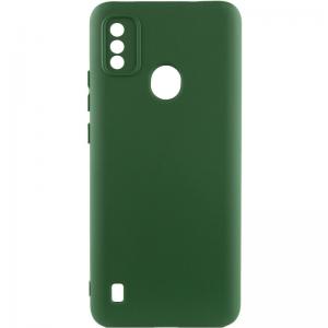 Чехол Silicone Cover Lakshmi Full Camera (A) для ZTE Blade A51 – Зеленый / Dark green