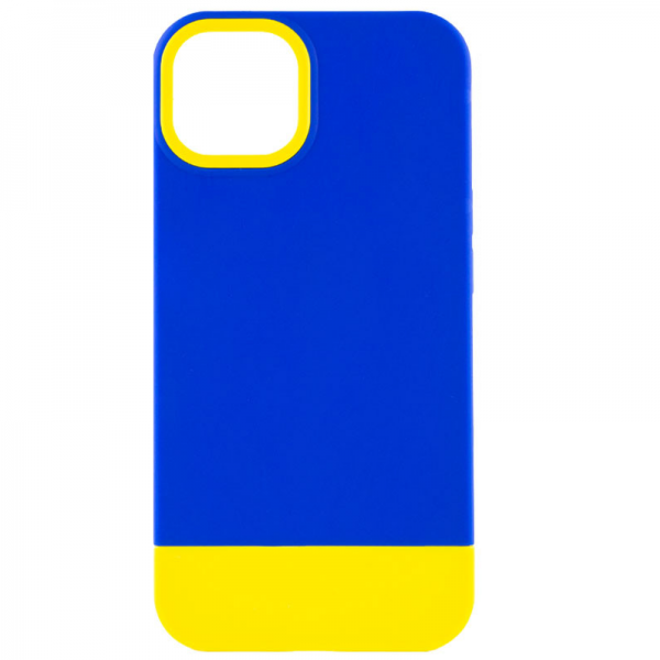 Чехол TPU+PC Bichromatic для Apple iPhone 11 – Navy Blue / Yellow