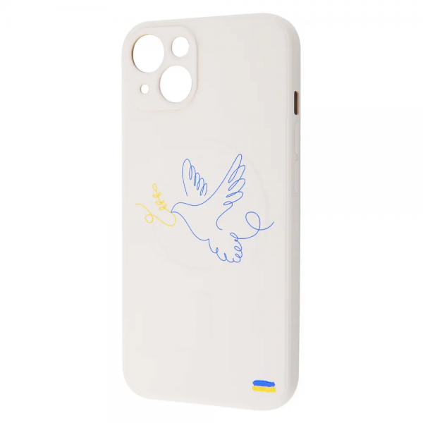 Чохол патріотичний WAVE Ukraine Edition MagSafe для iPhone 13 Dove of peace