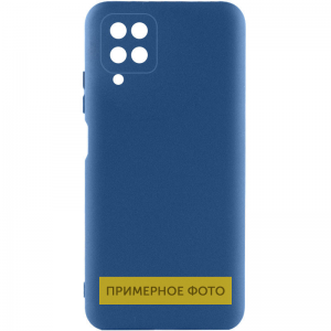 Чехол Silicone Cover Lakshmi Full Camera (A) для Tecno Spark 7 – Синий / Navy Blue