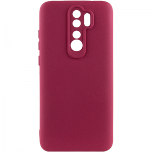 Чехол Silicone Cover Lakshmi Full Camera (A) для Xiaomi Redmi Note 8 Pro – Бордовый / Marsala