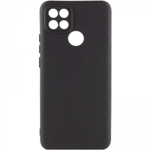 Чехол Silicone Cover Lakshmi Full Camera (A) для Oppo A15s / A15 – Черный / Black
