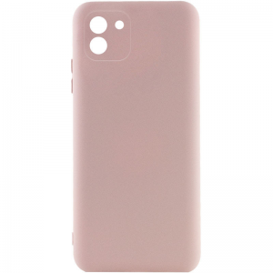 Чехол Silicone Cover Lakshmi Full Camera (A) для Samsung Galaxy A03 – Розовый  / Pink Sand