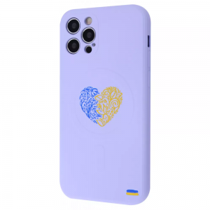 Чехол патриотический WAVE Ukraine Edition Case with MagSafe с микрофиброй для iPhone 12 Pro – Ukraine heart