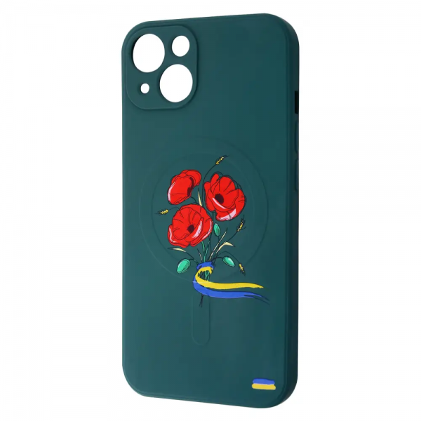 Чохол патріотичний WAVE Ukraine Edition MagSafe для iPhone 13 Poppies