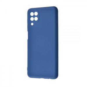 Чехол Silicone Cover Lakshmi Full Camera (A) для Samsung Galaxy A12 / M12  – Синий / Navy Blue
