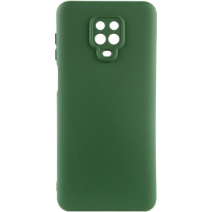 Чехол Silicone Cover Lakshmi Full Camera (A) для Xiaomi Redmi Note 9 Pro / 9s – Зеленый / Dark green