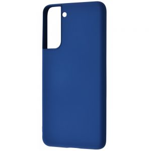 Чехол Silicone Case WAVE Full с микрофиброй для Samsung Galaxy S21 – Midnight Blue