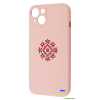 Чохол патріотичний WAVE Ukraine Edition MagSafe для iPhone 13 Vyshyvanka shirt / Pink sand