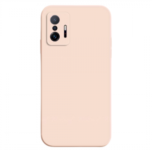 Чехол Silicone Case WAVE Full с микрофиброй для Xiaomi 11T / 11T Pro – Pink Sand