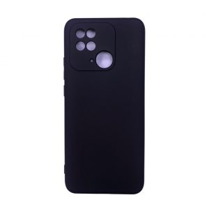 Чехол Silicone Case WAVE Full с микрофиброй для Xiaomi Redmi 10C / Poco C40 – Black