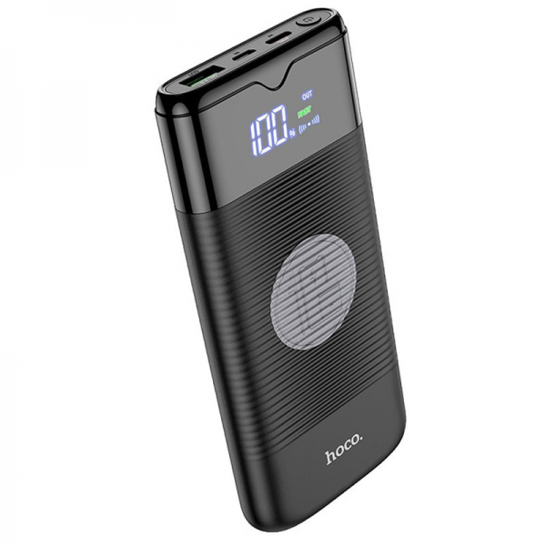 Зовнішній акумулятор Hoco J63 Velocity PD+QC3.0 з БЗУ Black