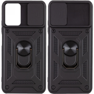 Ударопрочный чехол Camshield Serge Ring со шторкой для камеры для Xiaomi Redmi 10 – Черный