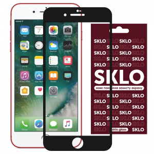 Защитное стекло 3D / 5D Premium SKLO Full Glue на весь экран для Iphone 7 Plus / 8 Plus – Black
