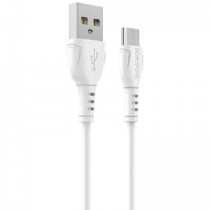Кабель Borofone BX51 Triumph USB to MicroUSB 2.4A (1м) – White
