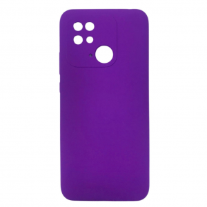Чехол Silicone Cover Lakshmi Full Camera (A) для Xiaomi Redmi 10C / Poco C40 – Фиолетовый / Purple