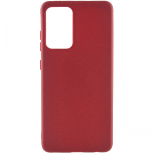Матовый силиконовый TPU чехол для Samsung Galaxy A52 / A52s – Бордовый