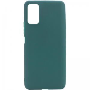 Матовый силиконовый TPU чехол для Samsung Galaxy M52 – Зеленый / Forest green