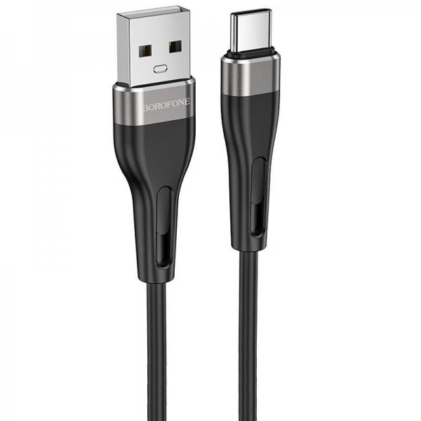 Кабель Borofone BX46 Rush USB to Type-C 3A 1м Black