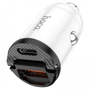 Автомобильное зарядное устройство HOCO NZ2 Link PD30W+QC3.0 – White