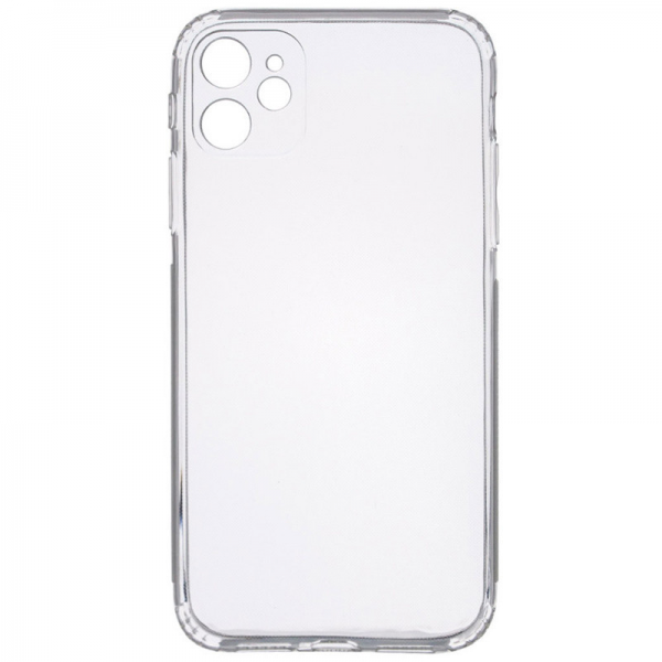 Прозрачный силиконовый чехол Epic Transparent с защитой камеры для Iphone 12
