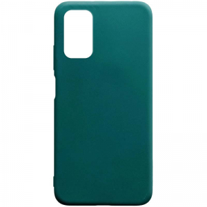 Матовый силиконовый TPU чехол для Xiaomi Poco M3 – Зеленый / Forest green