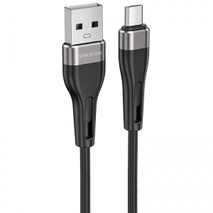 Кабель Borofone BX46 Rush USB to MicroUSB 2.4A (1м) – Black