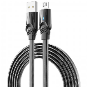 Кабель Borofone BU12 Synergy USB to MicroUSB 2.4A (1.2м) – Black