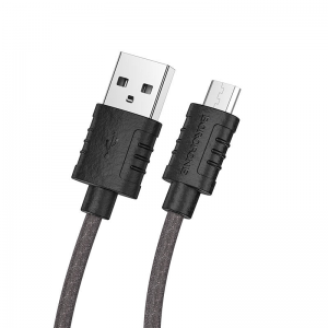 Кабель Borofone BX52 Airy USB to MicroUSB 2.4A (1м) – Black