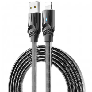 Кабель Borofone BU12 Synergy USB to Lightning 2.4A (1.2м) – Black