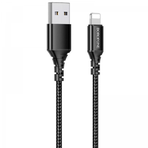 Кабель Borofone BX54 Ultra bright USB to Lightning 2.4A (1м) – Black