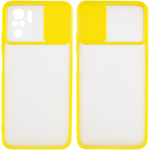 Чехол Camshield mate TPU со шторкой для камеры для Xiaomi Redmi Note 10 / Note 10s / Poco M5s – Желтый