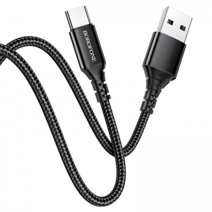 Кабель Borofone BX54 Ultra bright USB to Type-C 3A (1м) – Black